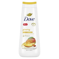Dove Body Wash Glow Mango & Almond Butter 24hr Moisturizing Skin Cleanser for Lotion-Soft Skin, 591mL