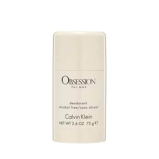 Calvin Klein Obsession Eau de Toilette Deodorant Stick for Men 75g - Ambery Fragrance, Top notes: Bergamot, mandarin