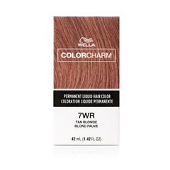 COLORCHARM Permanent Liquid Hair Color for Gray Coverage | 7WR Tan Blonde | 1.42 Fl Oz | 42 ml - Packaging May Vary