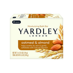 Yardley Oatmeal & Almond 2-Bar Soap, 240 Grams