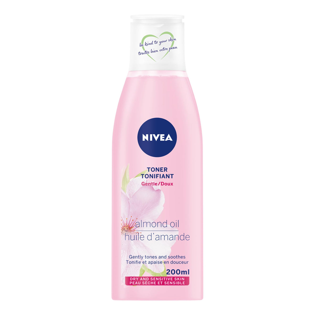 NIVEA Gentle facial toner for dry & sensitive skin | Facial toner gently tones & removes residue | NIVEA toner intensively moisturizes and cares for dry skin | 200 mL
