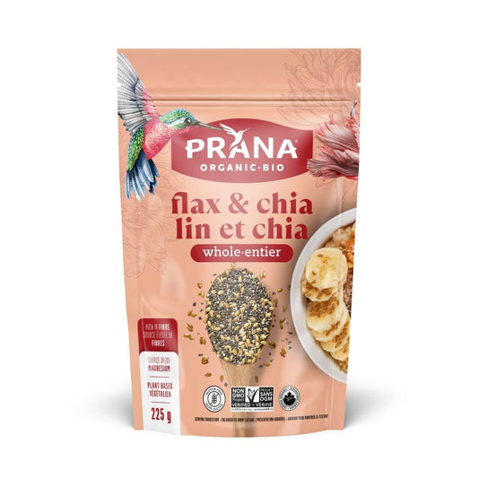 Prana Chia and Flax Whole, 225 Grams
