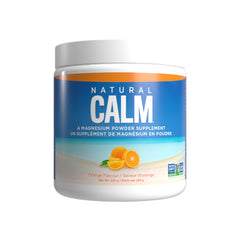 Natural Calm Magnesium Citrate Powder (Orange Flavour), 226g - Quick Absorbing - Loved Magnesium Drink