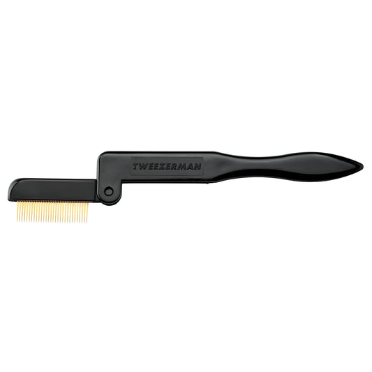 Tweezerman Folding Ilashcomb 1 Count, Gold
