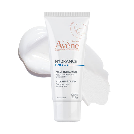 Eau Thermale Avene Hydrance Optimale Rich Hydrating Day Cream, Moisturizing, For Sensitive and Dehydrated Skin, Hydrating, Plumping and Radiance boosting, 40 ml
