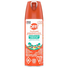 OFF! FamilyCare Mosquito & Insect Repellent Spray, Power Dry Formula, 15% DEET Bug Spray for Camping & Outdoors, 170g (Packaging May Vary)