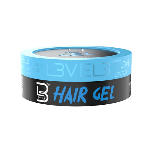 L3VEL3 Super Strong Hair Gel - Creates Sleek, Long Lasting Hairstyles - Gives Volume and Adds Shine - Water Based and Flake Free Formula - Clean and Refreshing Scent - Rinses out Easily - 100 ml