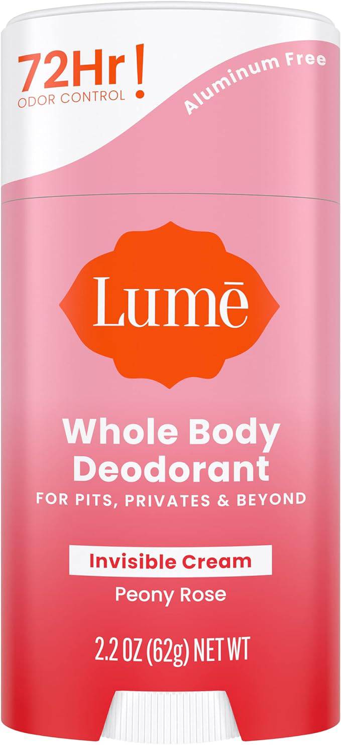 Lume Natural Deodorant - Underarms and Private Parts - Aluminum-Free, Baking Soda-Free, Hypoallergenic, and Safe For Sensitive Skin - 2.2 Ounce Stick