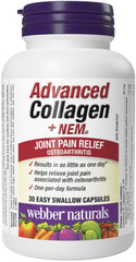 Webber Naturals Advanced Collagen + NEM, Helps Reduce Joint Pain & Stiffness, 30 Capsules, Clinically Researched