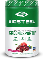 Biosteel Sport Greens Vegan Superfood Powder, High Antioxidants, Pomegranate Berry, 306 gram