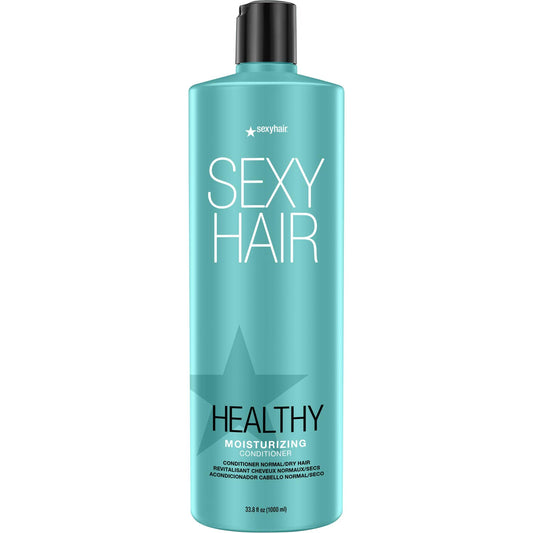 SexyHair Healthy Moisturizing Conditioner, 33.8 Oz | Moisture, Slip, Detangling, and Shine | SLS and SLES Sulfate Free | All Hair Types