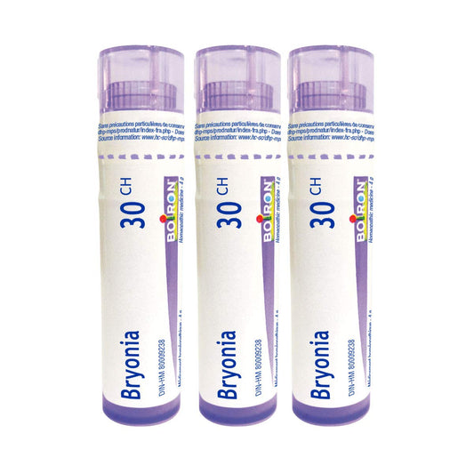 Boiron Bryonia 30ch.Homeopathic medicine 3 tubes (4g each tube)