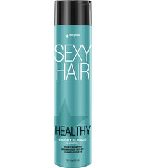 SexyHair Healthy Bright Blonde Violet Shampoo, 10.1 Oz | Helps Counteract Brassiness | SLS and SLES Sulfate Free | All Hair Types