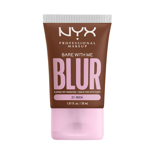 NYX PROFESSIONAL MAKEUP, Bare With Me, Tint Foundation, Medium buildable coverage, 12h hydration, Lightweight matte finish - 21 RICH
