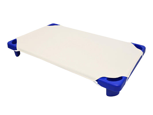 American Baby Company 100% Natural Cotton Percale Standard Daycare/Pre-School Cot Sheet, Cream, 23" x 40", Soft Breathable