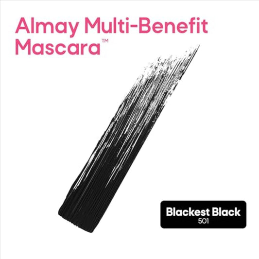 Almay One coat multi-benefit mascara, Hypoallergenic, Blackest black, Volume, Length, Definition, 7ml