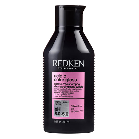 Redken Sulfate Free Shampoo, Acidic Color Gloss, Protecting Shampoo for Intense Shine and Vibrancy, Gentle Cleanser, With Vitamin E and Arginine, Color Safe Shampoo, 300ML