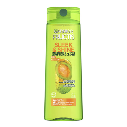 Garnier Fructis Shampoo Sleek and Shine, 370 ml (Pack of 1)