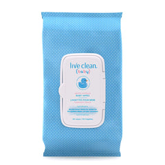 Live Clean Gentle Moisture Ultra Soft Baby Wipes, 64 count