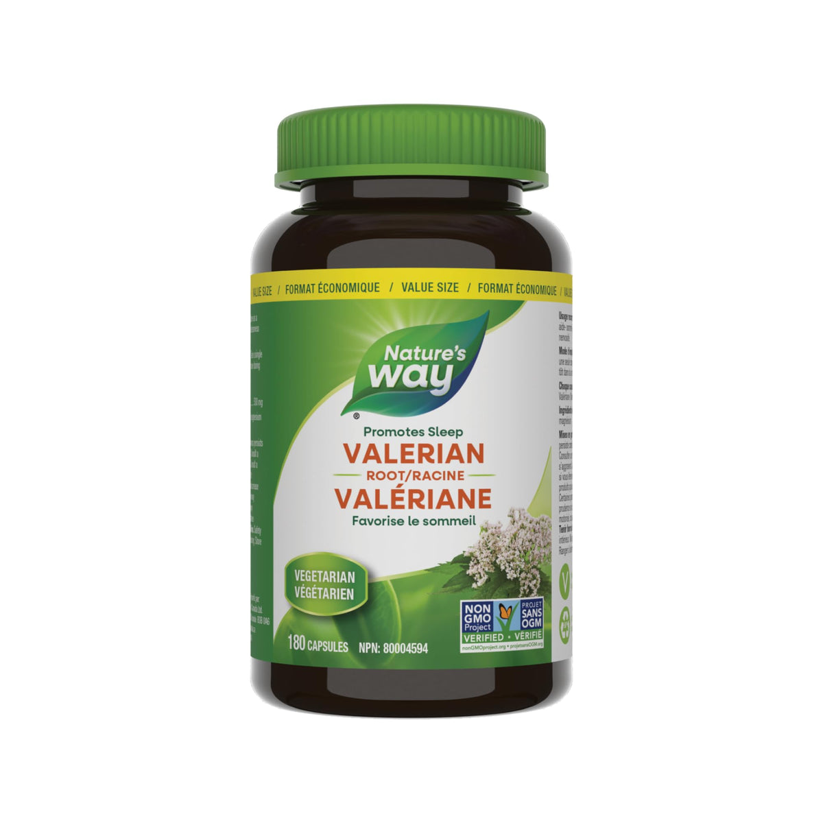 Nature's Way Valerian Root, Sleep Aid to Help Promote Sleep, Value Size, 180 Vegetarian Capsules