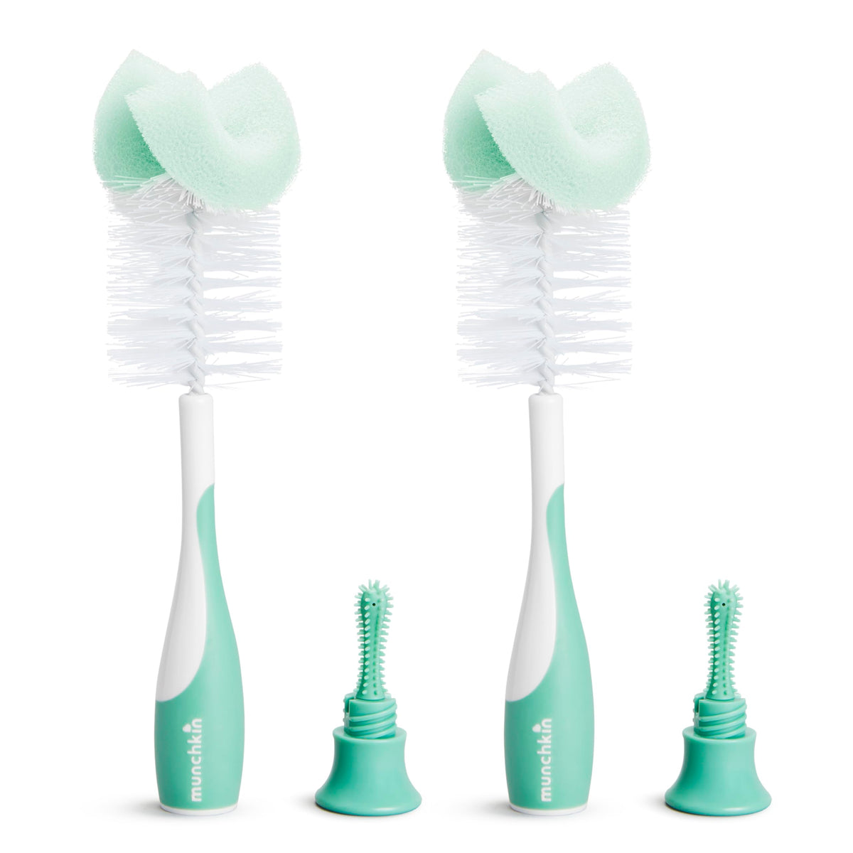 Munchkin Sponge Bottle Brush, Sage, 2 Pack