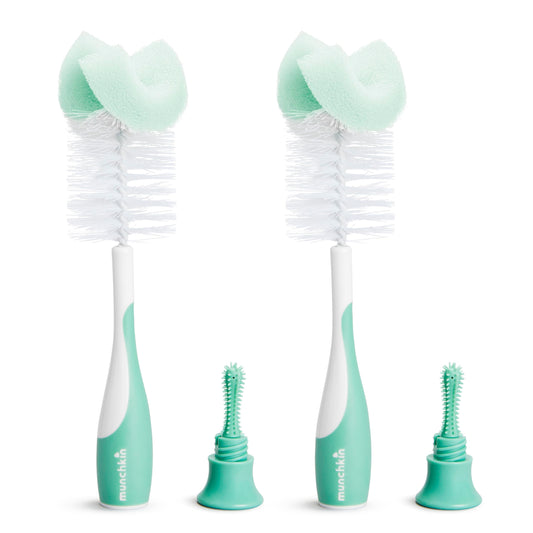 Munchkin Sponge Bottle Brush, Sage, 2 Pack