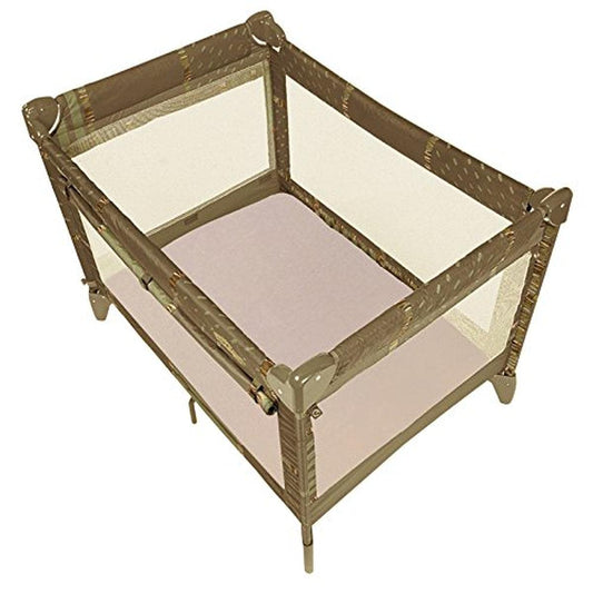 Kushies Baby Organic Jersey Play Pen Fitted Sheet, Mocha