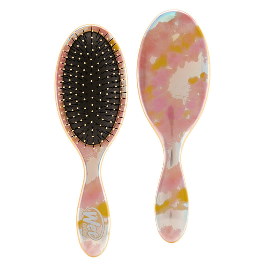 Wet Brush Original Detangler Brush - Tie Dye, Peach - All Hair Types - Ultra-Soft IntelliFlex Bristles Glide Through Tangles with Ease - Pain-Free Comb for Men, Women, Boys and Girls