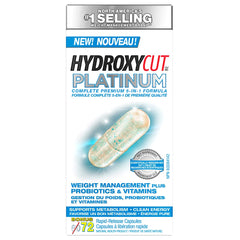 Weight Loss Pills for Women & Men | Hydroxycut Platinum | Probiotic + Weight Loss Supplement Pills | Energy Pills | Metabolism Booster for Weight Loss | Weightloss & Energy Supplements | 72 Pills