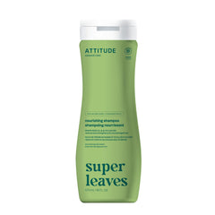 ATTITUDE Nourishing Hair Shampoo, Made in Canada, EWG Verified, For Dry and Damaged Hair, Naturally Derived Ingredients, Vegan and Plant Based, Grapeseed Oil and Olive Leaves, 473 mL