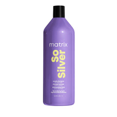 Matrix So Silver Purple Shampoo, Neutralizes Yellow Tones, For Blonde, Grey, and Platinum Hair, Color Depositing and Clarifying Shampoo For Color Treated Hair, Vegan