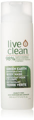 Live Clean Body Wash, Invigorating Green Earth, 500 mL