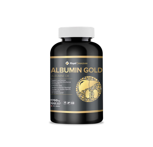 Product of CANADA Liver Health Formula Supplement, Milk Thistle, Royal Jelly for Strength and Stamina, ALBUMIN GOLD by Royal Canadian, 100 x 1700mg capsules