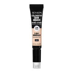 Revlon ColorStay Skin Awaken 5-in-1 Concealer, Lightweight, Creamy Longlasting Face Makeup with Caffeine & Vitamin C, For Imperfections, Dark Circles & Redness, 003 Cool Ivory, 0.27 fl oz/ 8ml