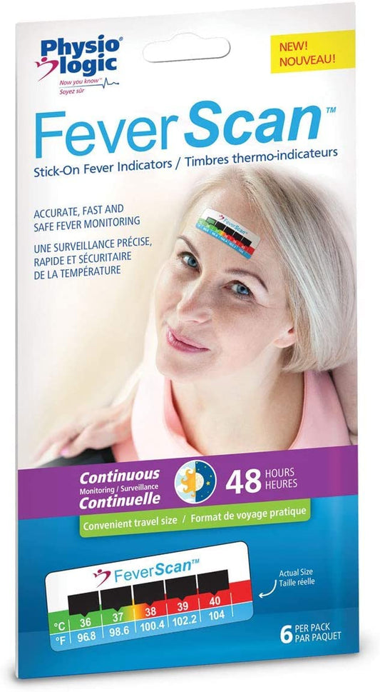 Physio Logic Feverscan Stick-On Thermometer Fever Indicators 1 count