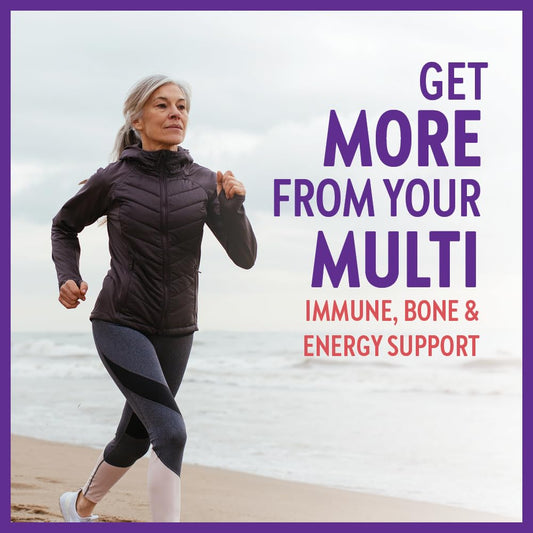 New Chapter Women's Multivitamin 50 Plus for Cellular Energy, Heart & Immune Support with 20+ Nutrients + Astaxanthin - Every Woman's One Daily 55+, Gentle on The Stomach, 60 Count