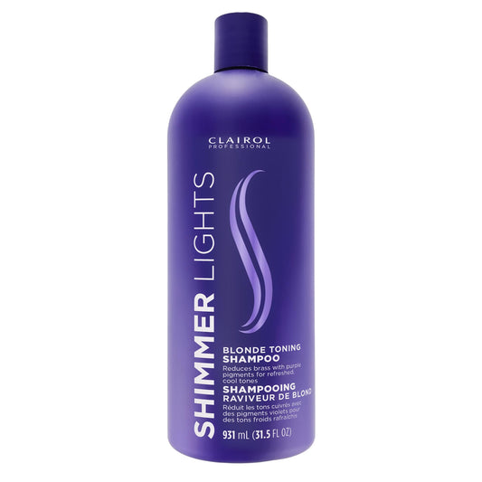 Clairol Professional Shimmer Lights Purple Shampoo, 31.5 fl oz, [packing may vary]