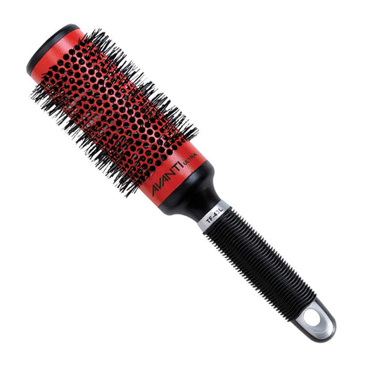 Avanti Ultra Tourmaline and Ceramic Thermal Round Hair Brush with Nylon and Boar Bristles for Blow Drying Styling Shaping and Volumizing, Large, 43mm diameter
