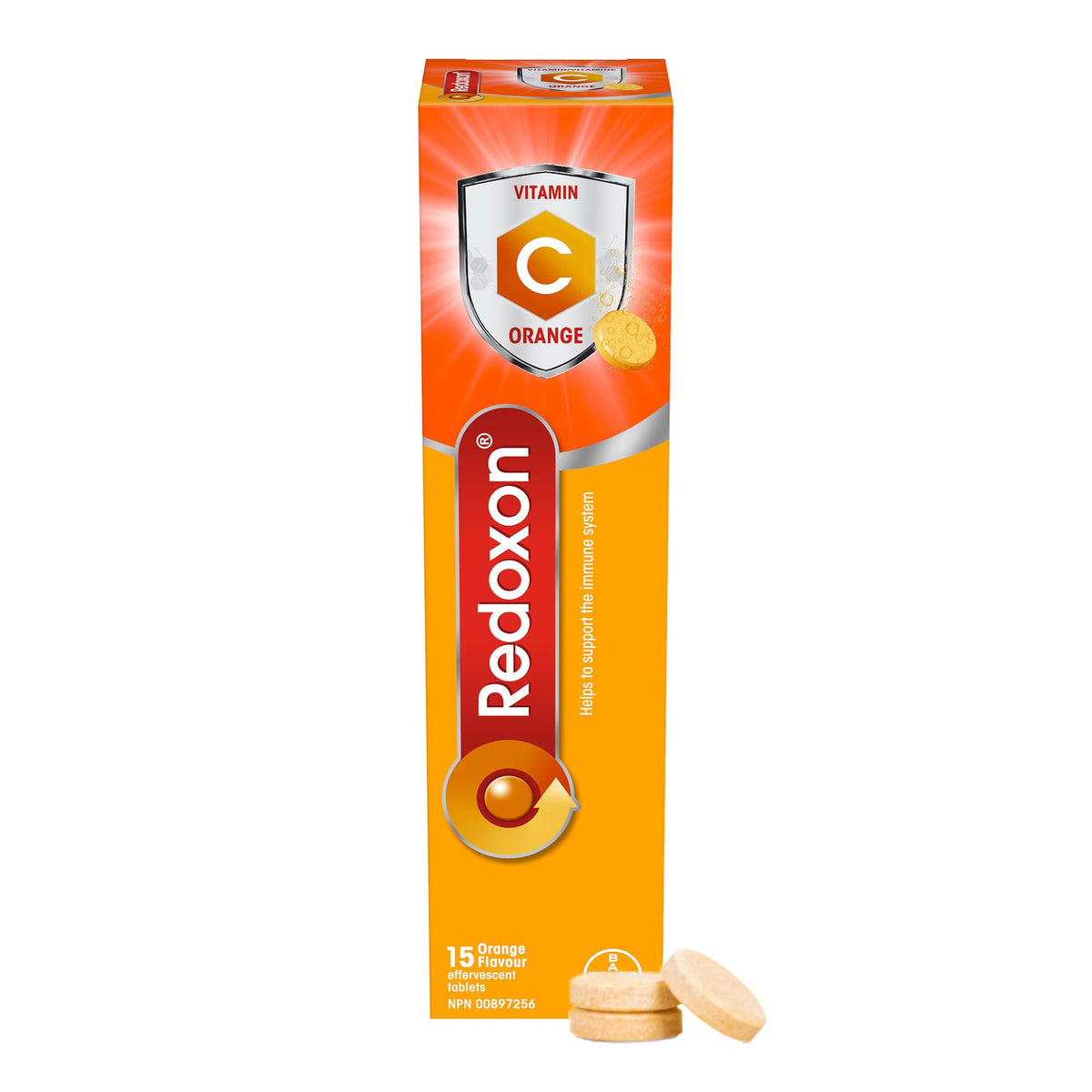 REDOXON Vitamin C-Orange Effervescent Tablets, 15-Count