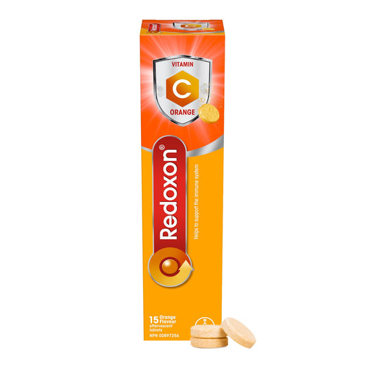 REDOXON Vitamin C-Orange Effervescent Tablets, 15-Count
