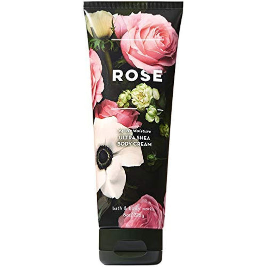 Bath & Body Works Rose 24 Hr Moisture Ultra Shea Body Cream, 8.0 Ounce