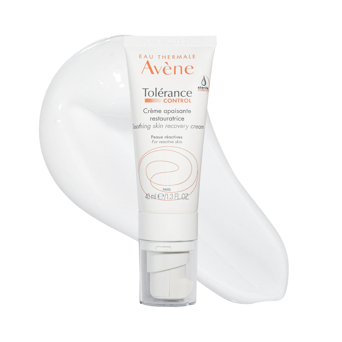 Eau Thermale Avene Tolerance Control Soothing Skin Recovery Cream, for hypersensitive, normal to combination skin, tube with sterile pump, replacing Skin RECOVERY, 40 ml