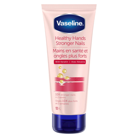 Vaseline Intensive Care Hand Lotion hands and nails treatment Healthy Hands Stronger Nails hand cream enriched with Keratin 100 ml