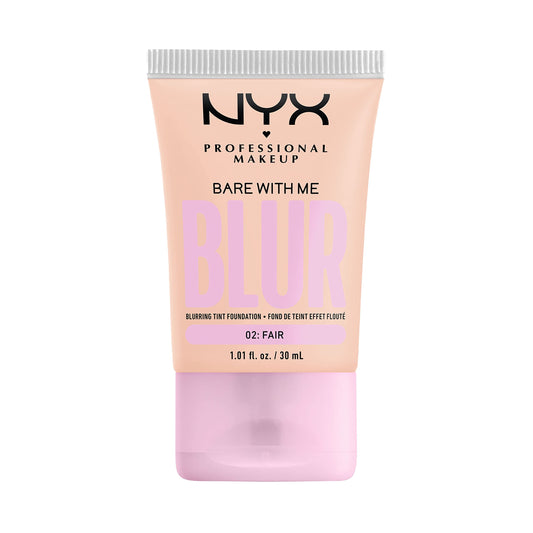 NYX PROFESSIONAL MAKEUP, Bare With Me, Tint Foundation, Medium buildable coverage, 12h hydration, Lightweight matte finish - 02 FAIR