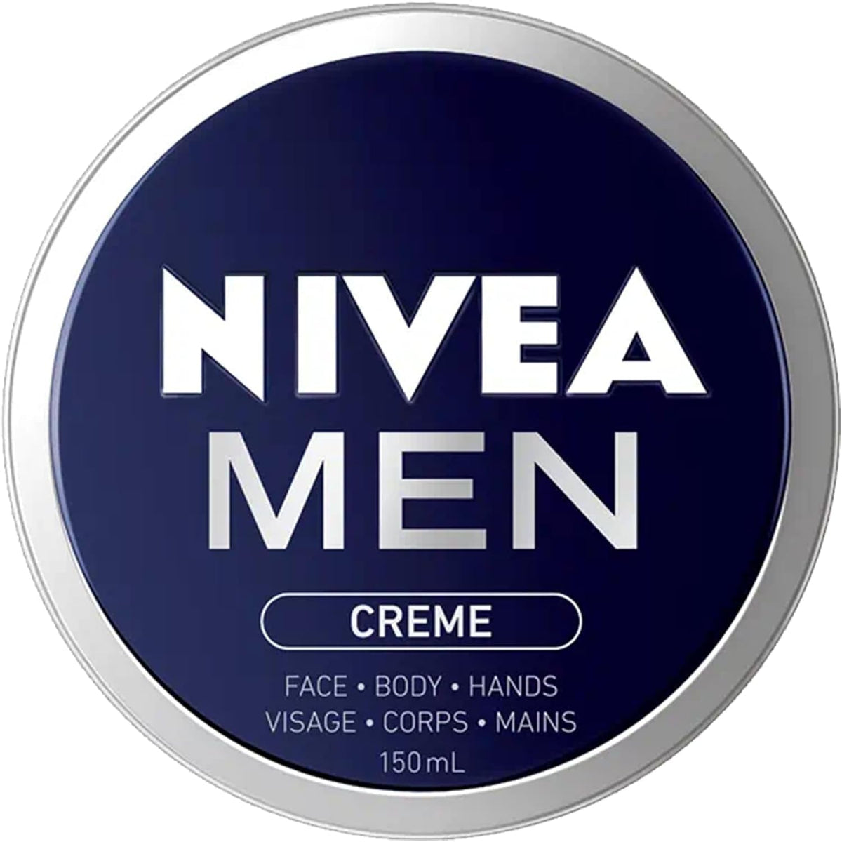 NIVEA Men Crème | Nourishing All Purpose Cream with Vitamin E | Non-sticky, Non-greasy fast absorbing | For Mens Face, Body and Hand Cream| Lightweight Men's Moisturizer | Daily Moisturizer | 150 mL
