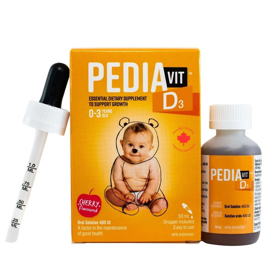 PediaVit Liquid Vitamin D3 400IU, 50mL