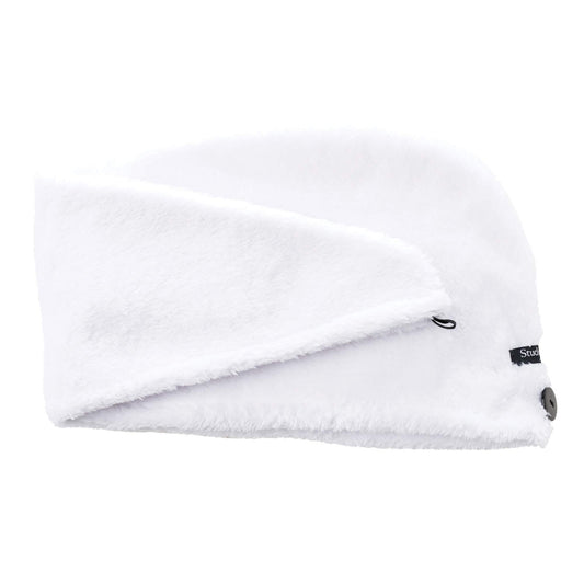 Upper Canada Soap Studio Dry Turban Hair Towel Wrap, White