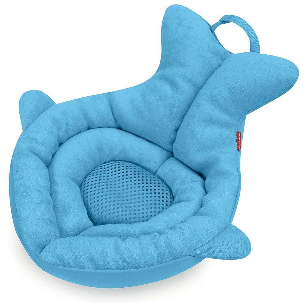 Skip Hop Baby Bath Tub: Moby Newborn Softspot Sink Bather, Blue