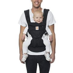 Ergobaby Omni Classic (formerly OMNI 360) All-Position Baby Carrier for Newborn to Toddler with Lumbar Support and Cool Air Mesh, 7-45 Pounds, Onyx Black, One Size
