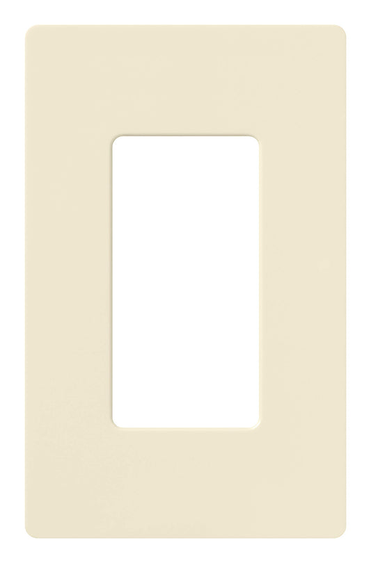 Lutron Claro 1 Gang Decorator/Rocker Wallplate, Gloss | CW-1-AL | Almond